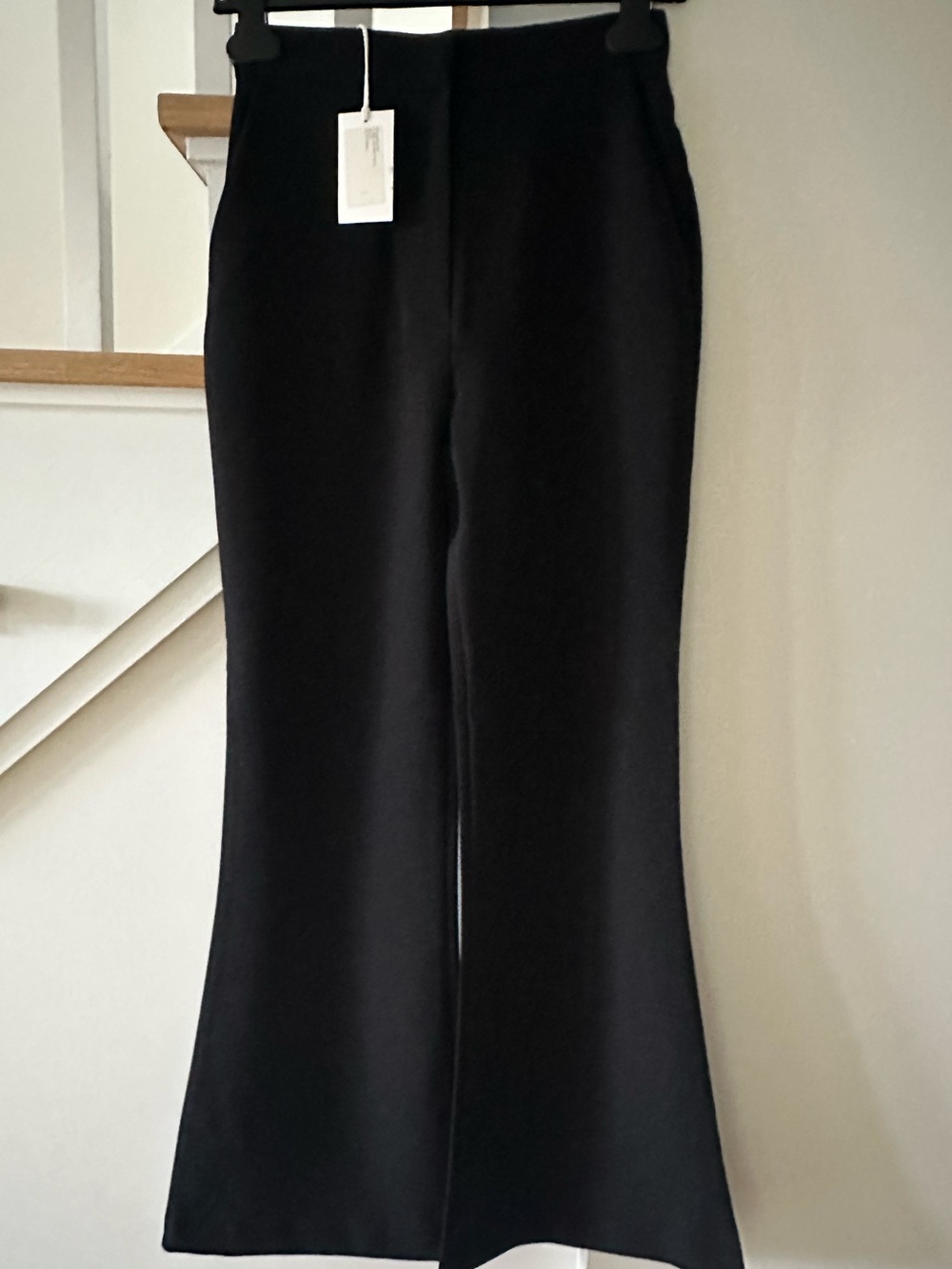 Frankie Shop Black Flare Leg Suit Pants